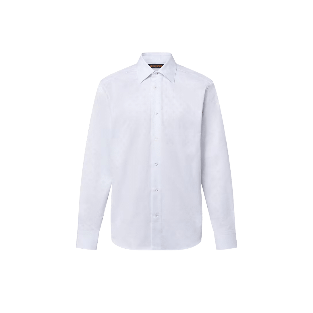 LV Monogram Long-Sleeved Cotton Shirt