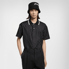 Monogram Moire Jacquard Short-Sleeved Silk T-Shirt