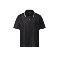 Monogram Moire Jacquard Short-Sleeved Silk T-Shirt