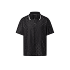 Monogram Moire Jacquard Short-Sleeved Silk T-Shirt