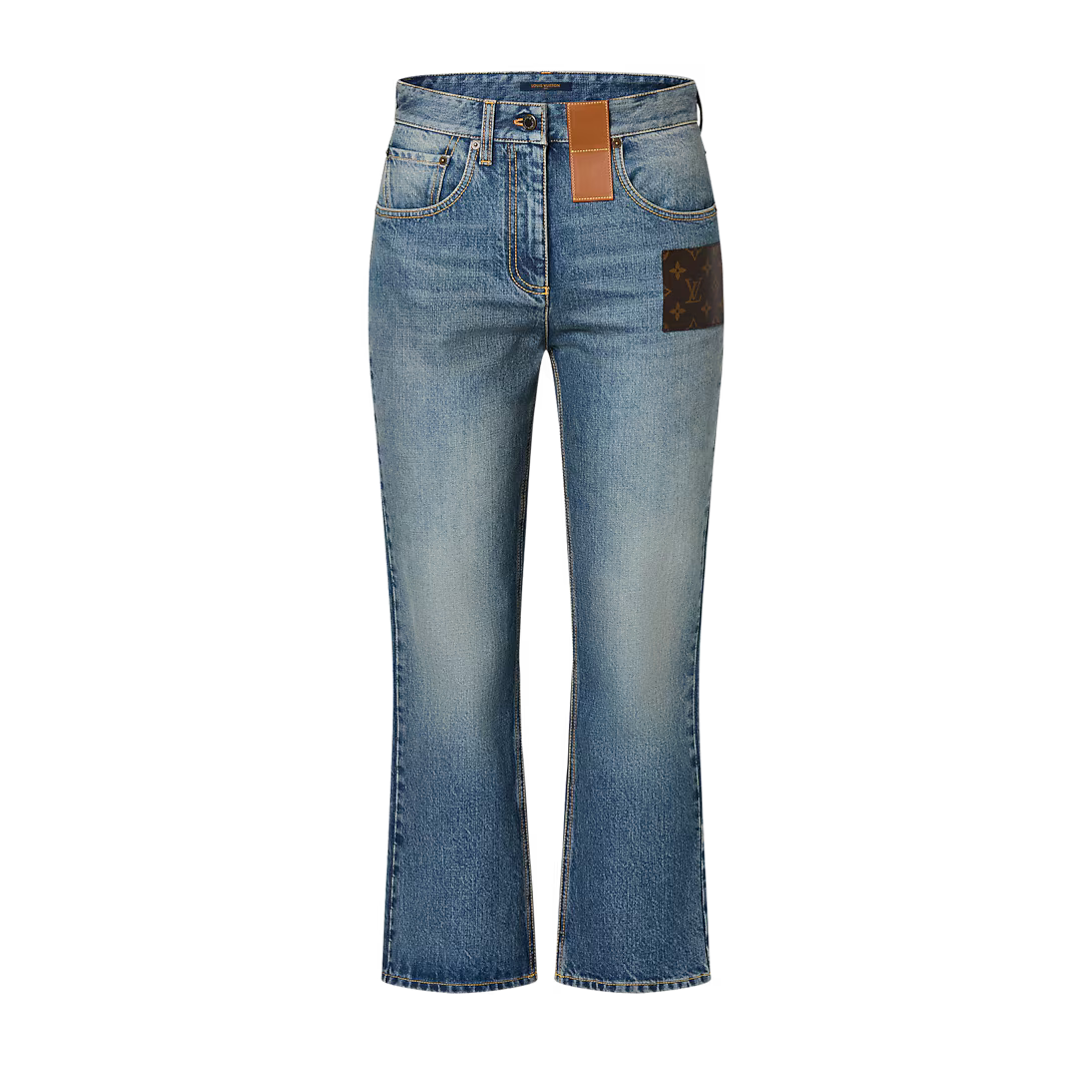 Monogram Patch Jeans