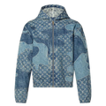 Monogram Patchwork Denim Hoodie
