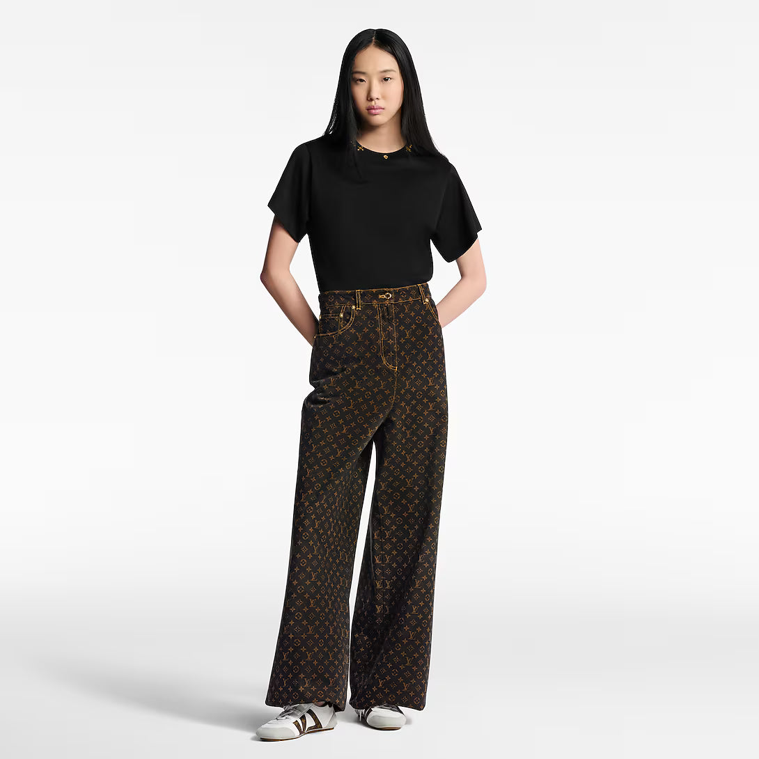 Monogram Straight-Cut Jeans