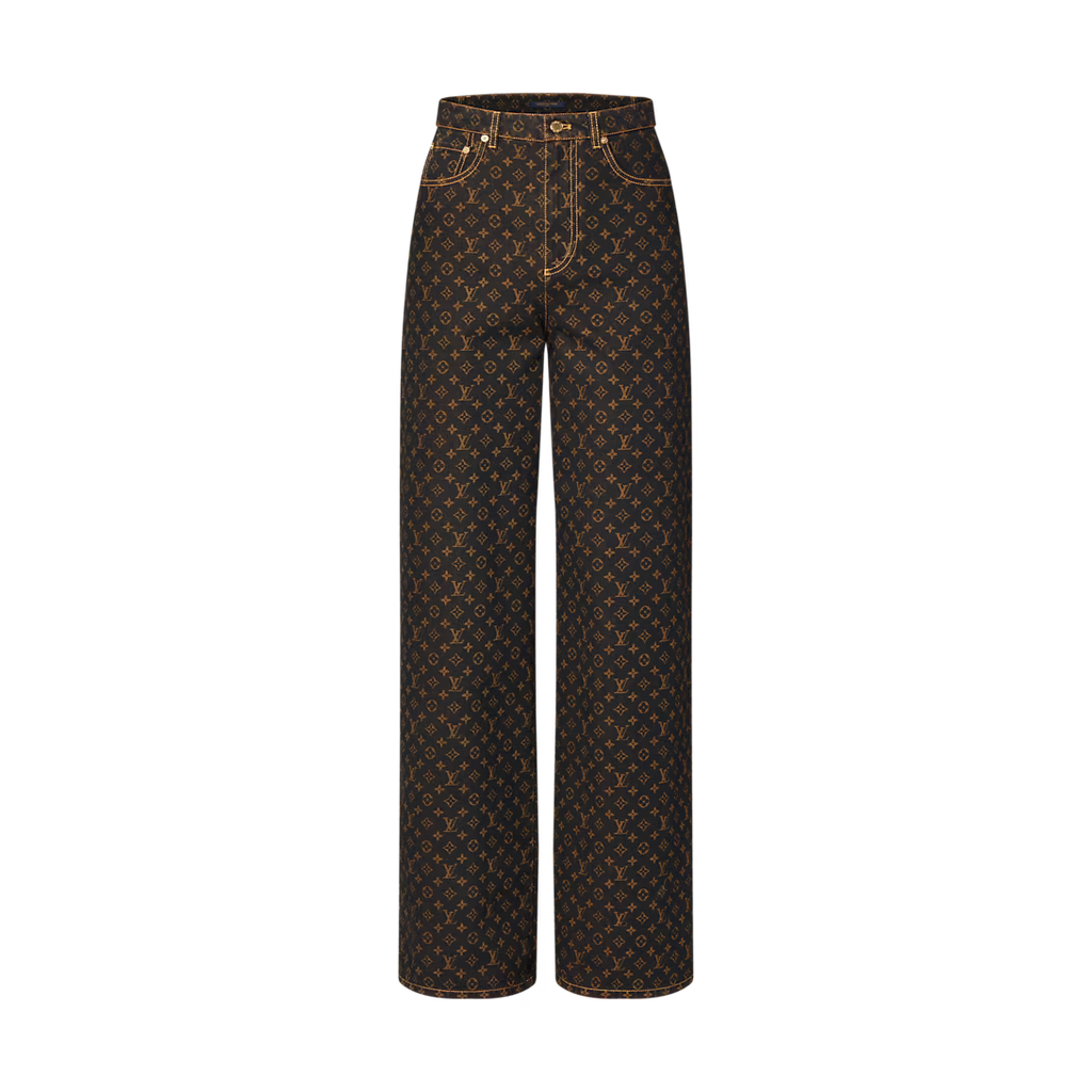 Monogram Straight-Cut Jeans