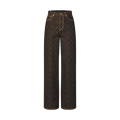 Monogram Straight-Cut Jeans