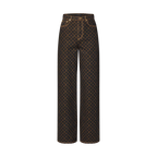 Monogram Straight-Cut Jeans