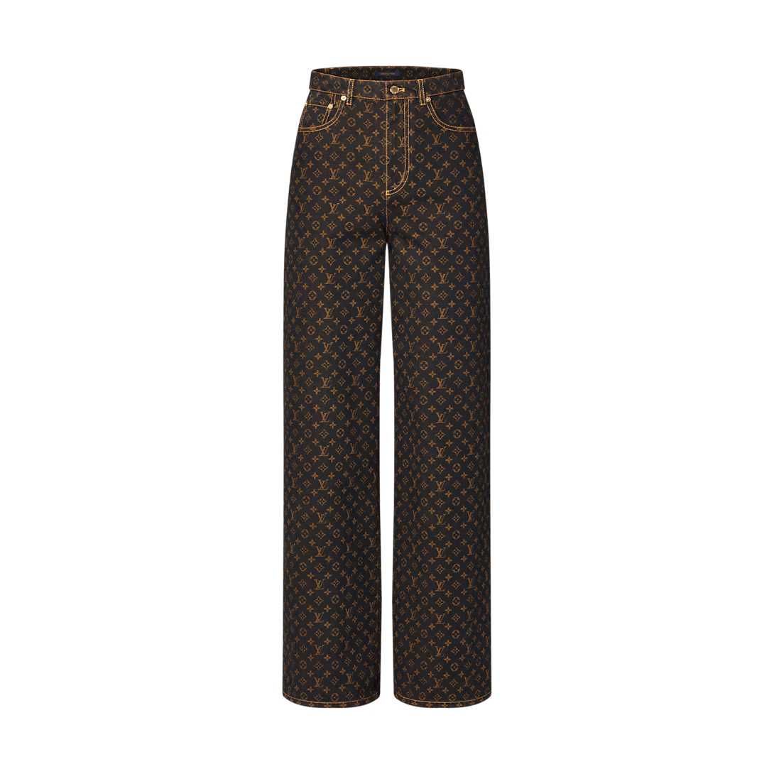 Monogram Straight-Cut Jeans