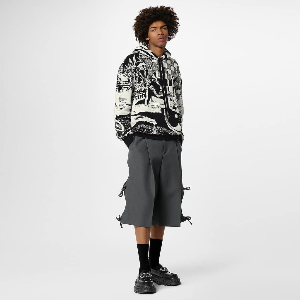 Parisian Collage Jacquard Hoodie