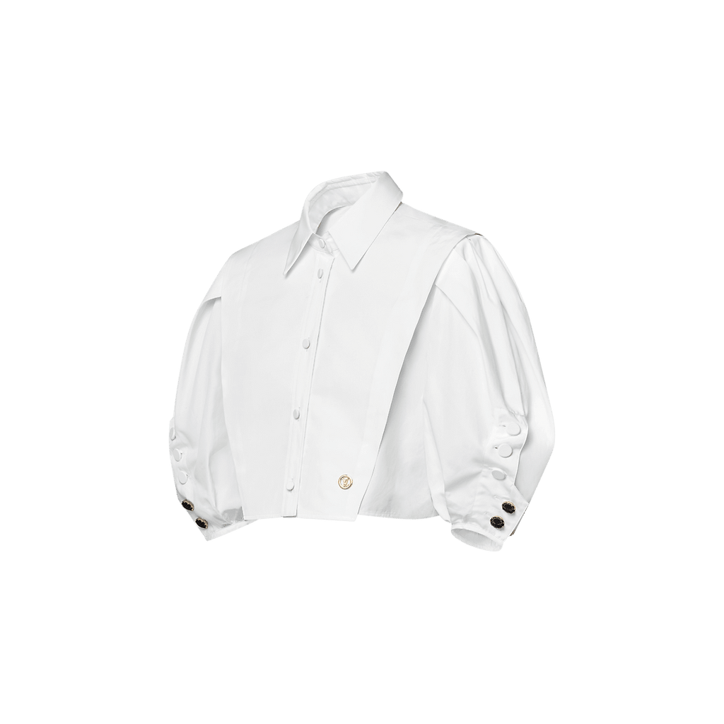 LV Puff-Sleeve Blouse