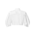 LV Puff-Sleeve Blouse
