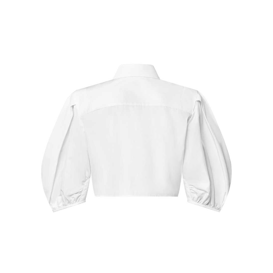 LV Puff-Sleeve Blouse
