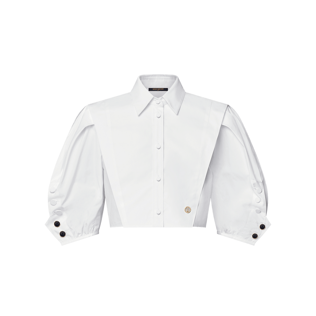 LV Puff-Sleeve Blouse