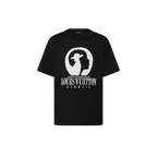 Short-Sleeved Cotton Intarsia Crewneck