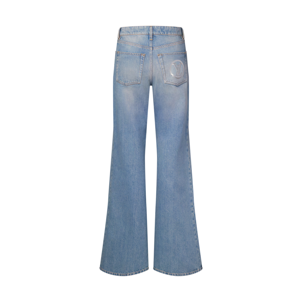 Signature Sequin Accent Flared Jeans