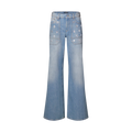 Signature Sequin Accent Flared Jeans