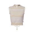 Striped Knit Drawstring Top
