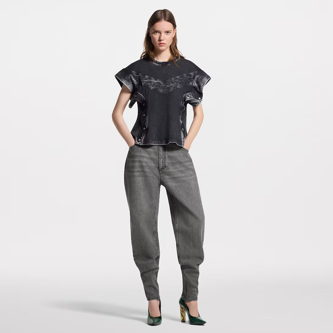 Tapered Balloon Jeans
