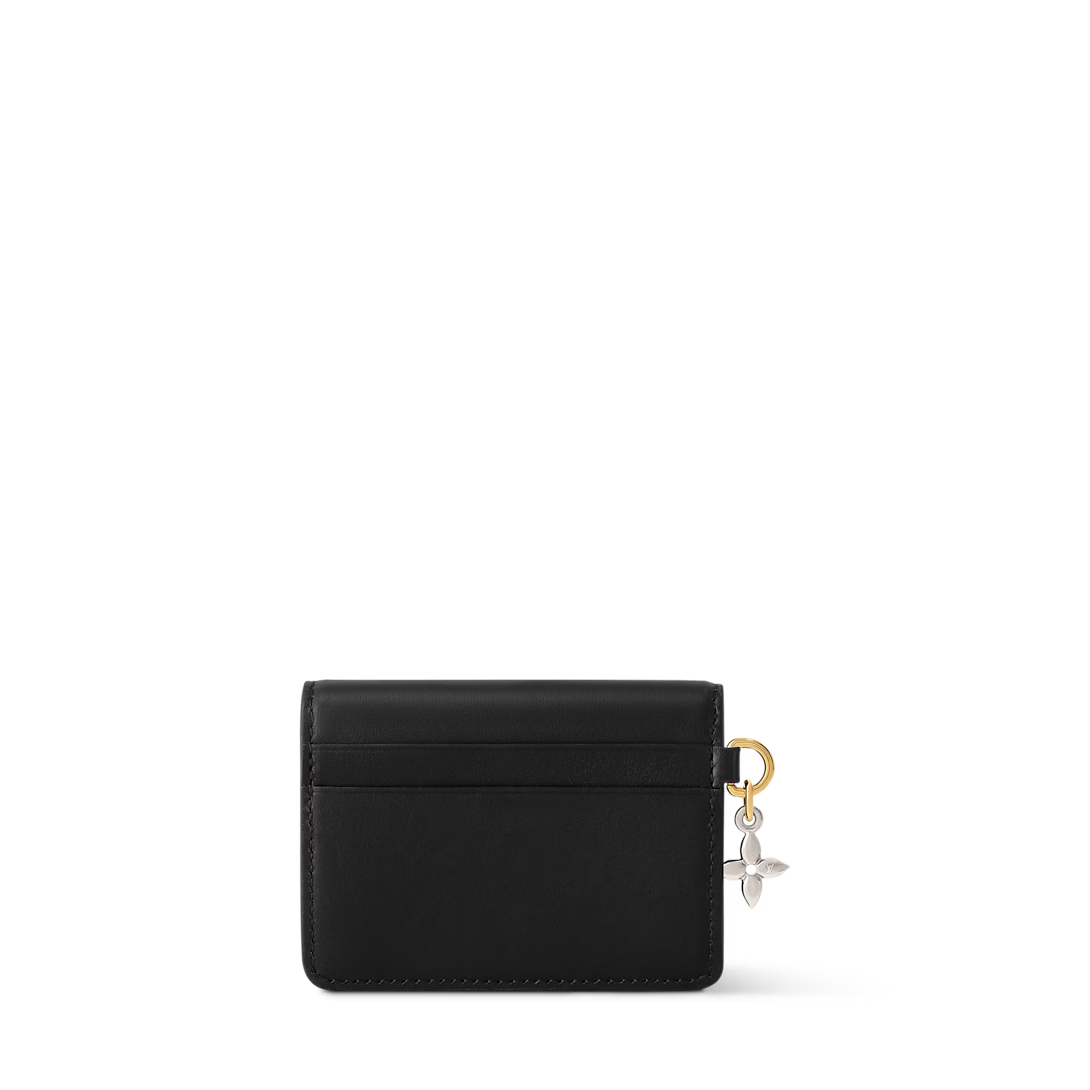 Tiny Recto Verso Card Holder LV Bloom