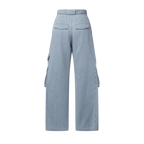 Utility Pocket Washed Denim Jeans