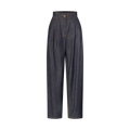 Wide-Cut Pleat Jeans