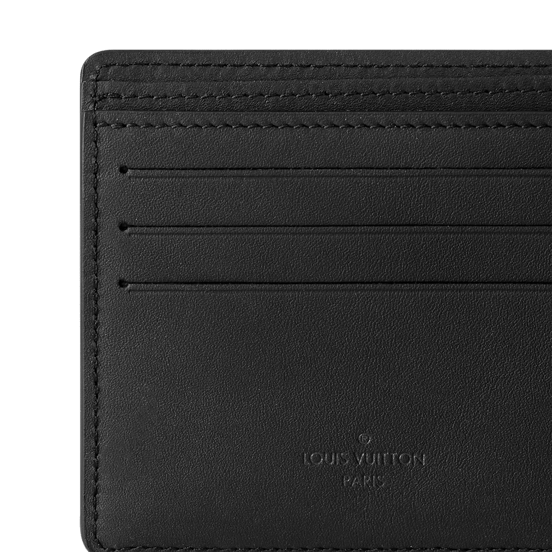Louis Vuitton Multiple Wallet – LV Aerogram Black Calf Leather