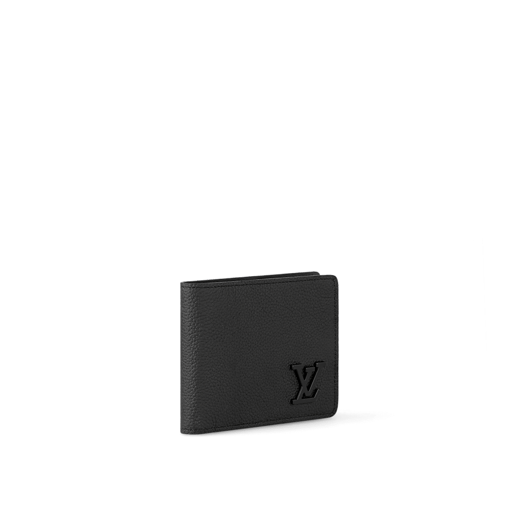 Louis Vuitton Multiple Wallet – LV Aerogram Black Calf Leather