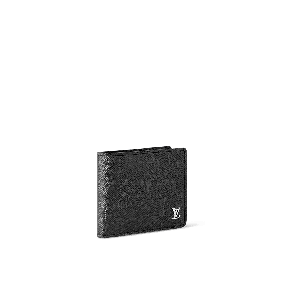 Louis Vuitton Multiple Wallet – Black Taiga Leather