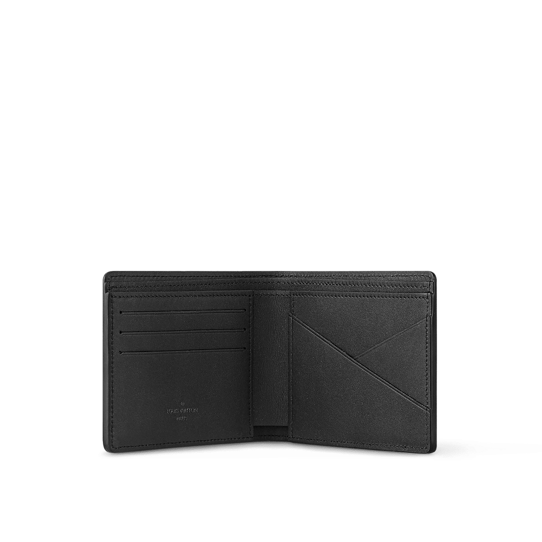 Louis Vuitton Multiple Wallet – LV Aerogram Black Calf Leather