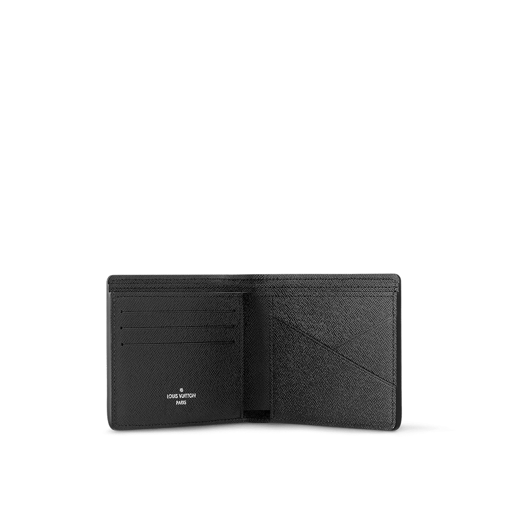 Louis Vuitton Multiple Wallet – Black Taiga Leather