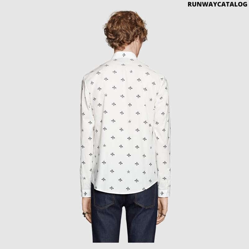 Gucci Bee star cotton Duke shirt