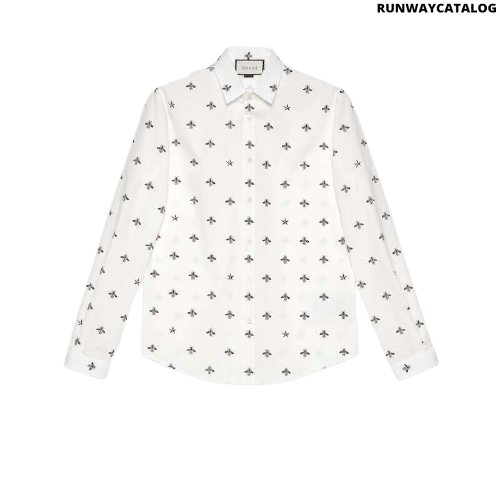 Gucci Bee star cotton Duke shirt