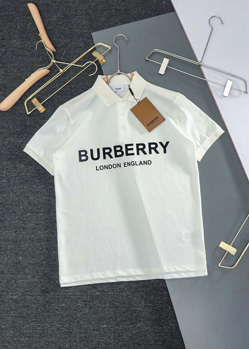 Logo Cotton Polo Shirt White