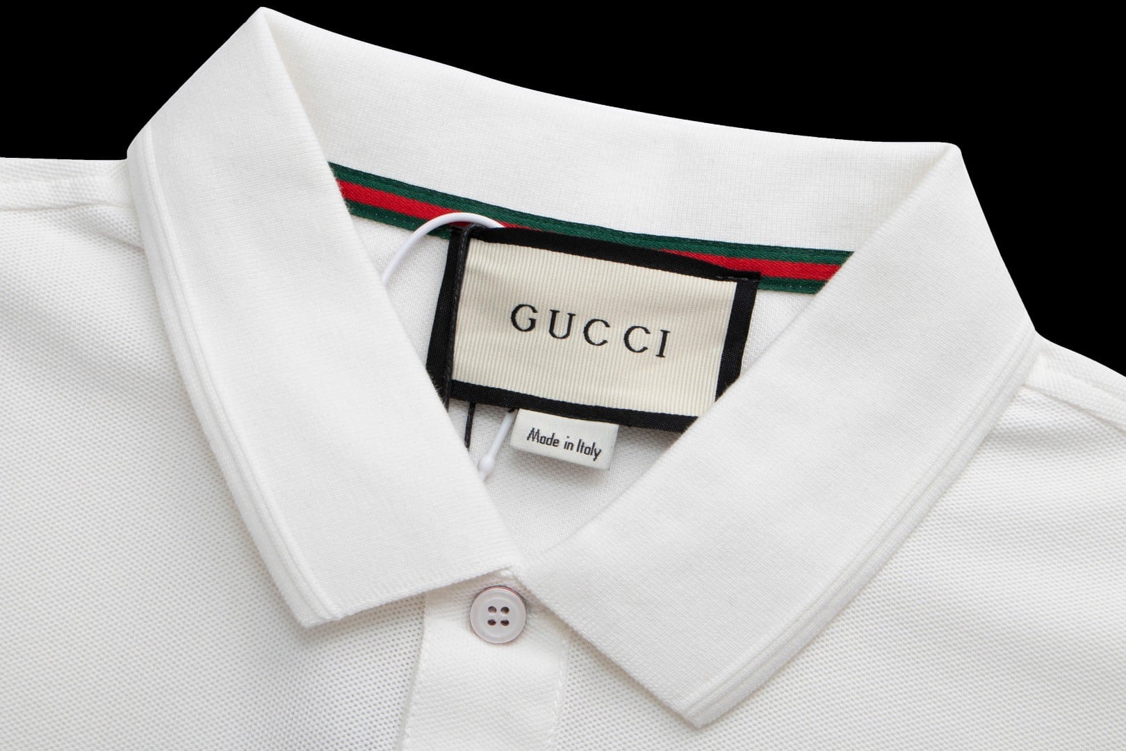 Gucci White Polo T-Shirt