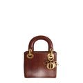 Mini Lady Dior Lizard bag Caramel