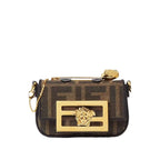 Fendi Baguette Golden Detailed Mini Bag