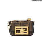 Fendi Baguette Golden Detailed Mini Bag
