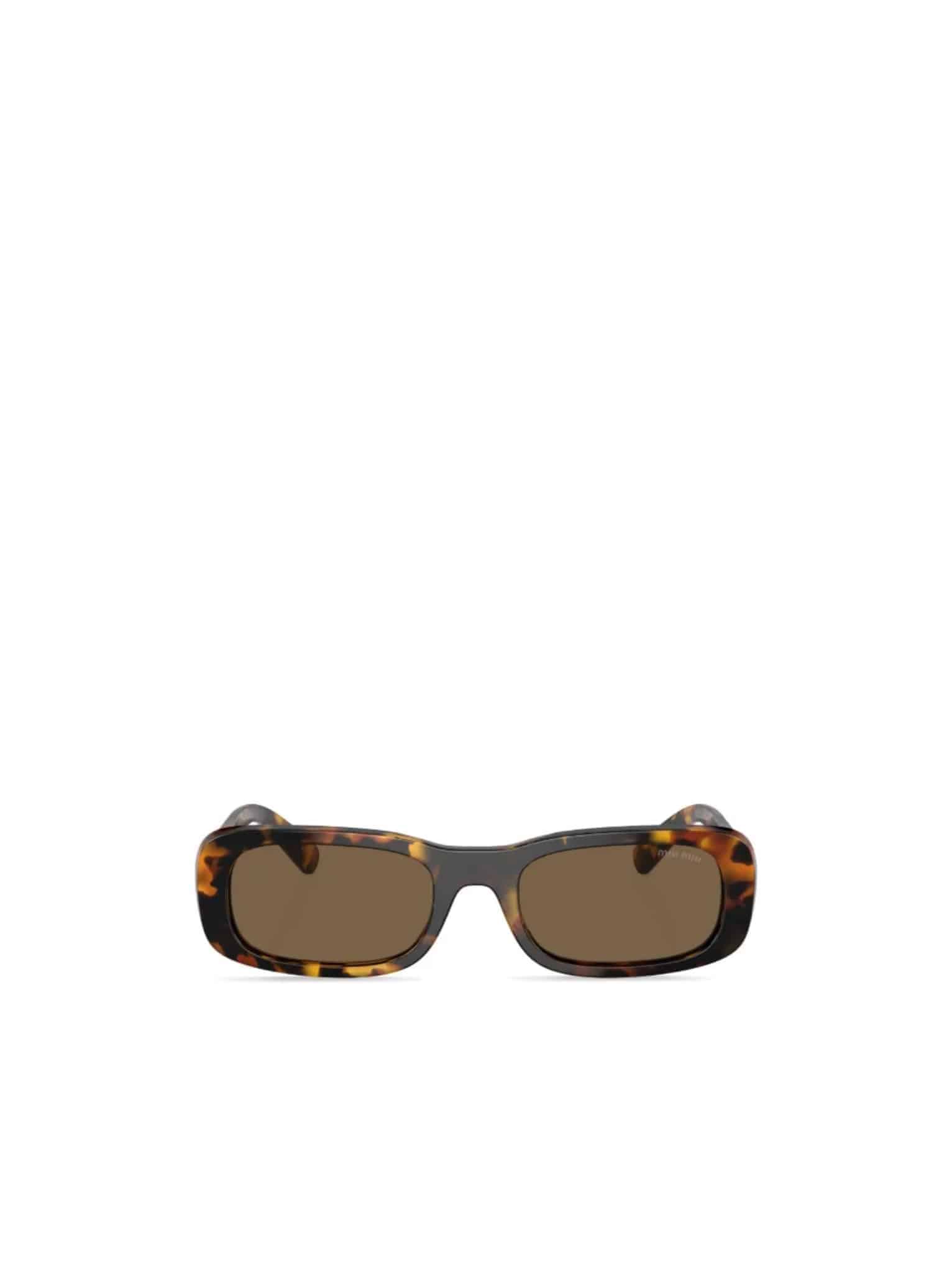 Miu Miu Eyewear tortoiseshell-effect rectangle-frame sunglasses