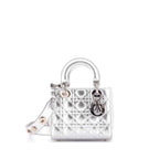 Lady Dior Bag Metallic Cannage Quilt Leather