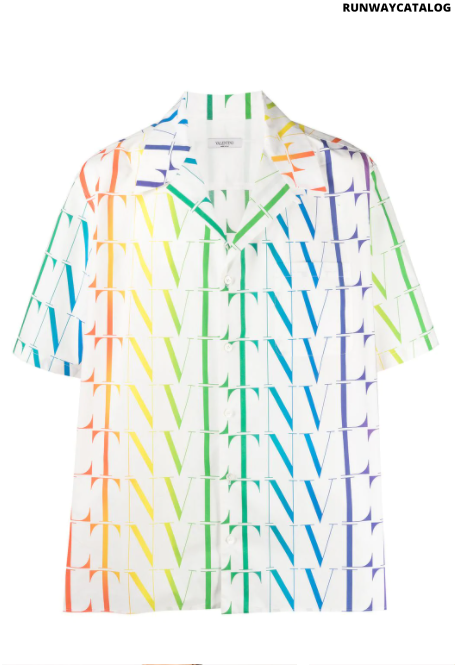 Valentino VLTN Times logo-print shirt