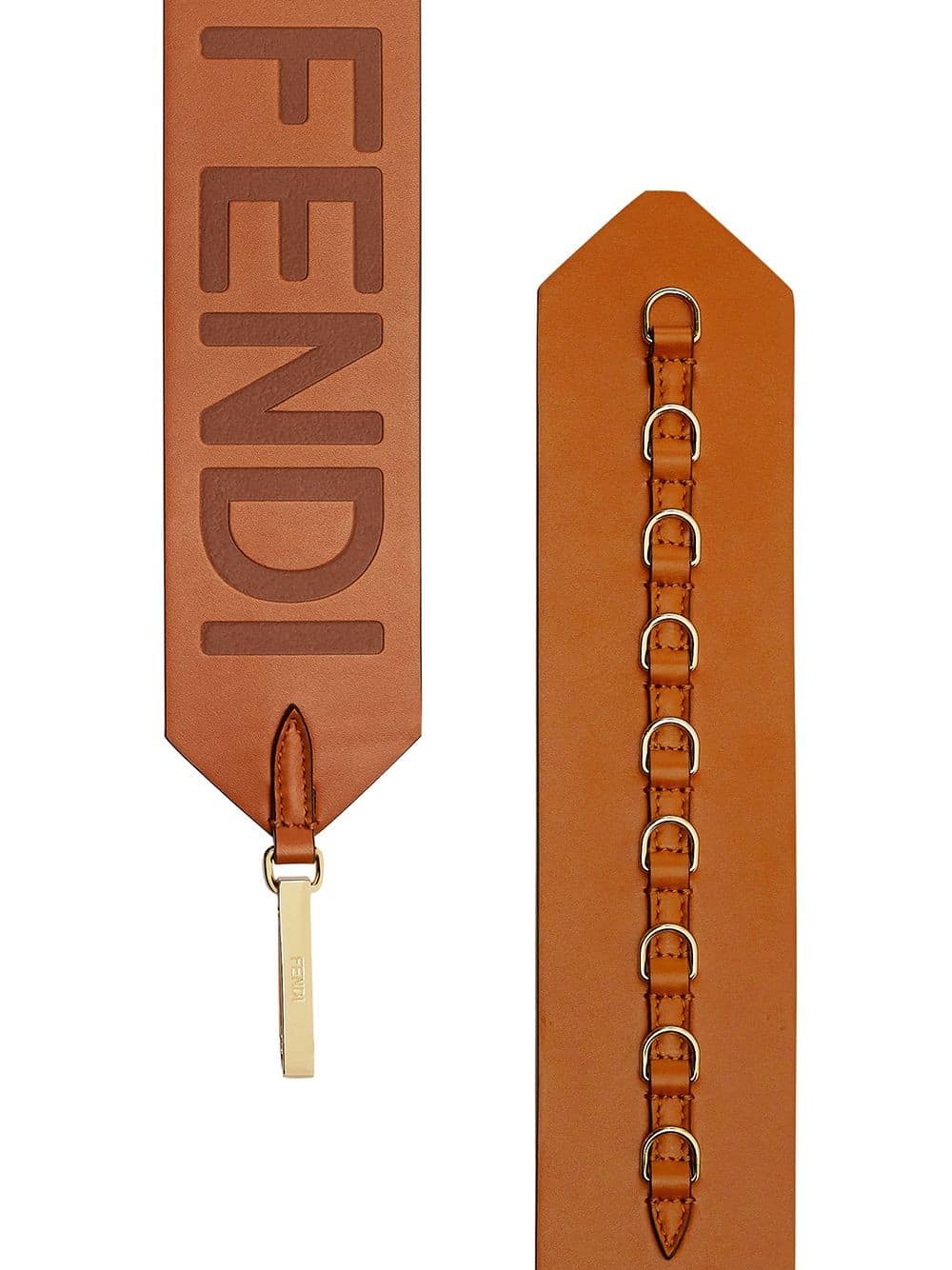 Fendi Contrast Logo Adjustable Belt