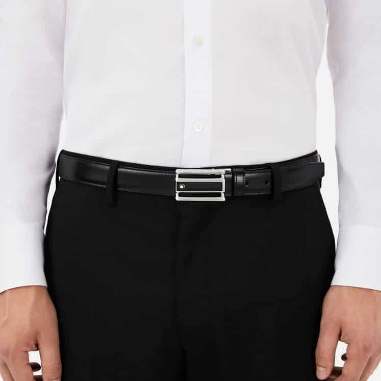 Mont Blanc 30 mm Reversible leather belt