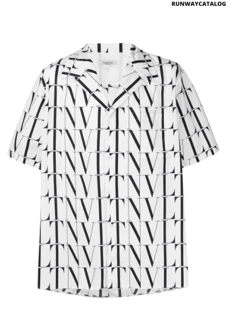 Valentino VLTN-print short-sleeve shirt