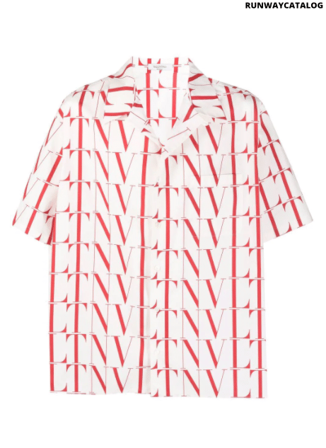 Valentino VLTN-print short-sleeve shirt