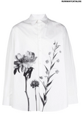 Valentino floral motif shirt