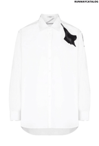 Valentino floral print detail shirt