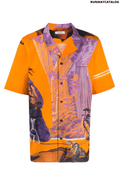 Valentino Yellow City button-up shirt