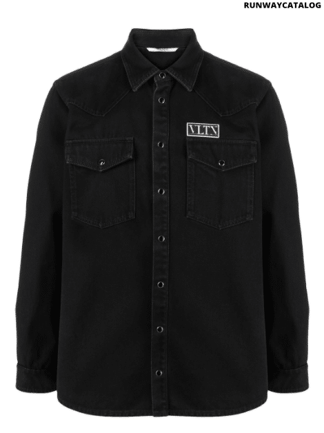 Valentino VLTN patch denim shirt