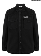 Valentino VLTN patch denim shirt