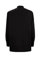 Valentino floral mesh collarless shirt