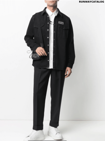 Valentino VLTN patch denim shirt